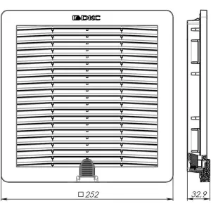 ДКС Вентилятор с фильтром RV 560/600 м3/ч, 115 В, 325x325 мм, IP54, RAL9005 R5RV20115B DKC ДКС Вентилятор с фильтром RV 560/600 м3/ч, 115 В, 325x325 мм, IP54, RAL9005 R5RV20115B DKC