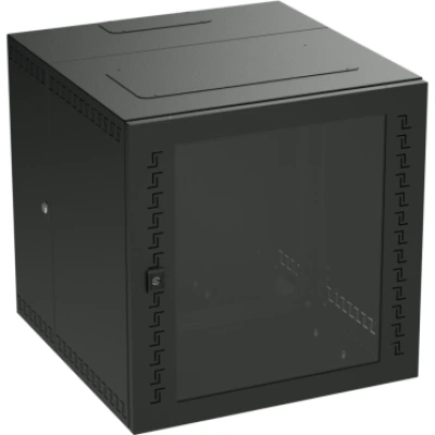 ДКС Шкаф настенный 19'' IT-STI, 12U 600х600х650 дверь cтекло, RAL9005 R5STI1265GSB DKC