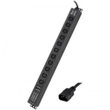 ДКС Блок распределения питания (PDU) 0U 10A с индикацией и защитой, Вых:11 С13, Вх:С14 R5VIEC11CDOP DKC