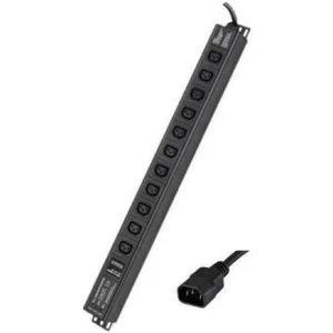 ДКС Блок распределения питания (PDU) 0U 10A с индикацией и защитой, Вых:11 С13, Вх:С14 R5VIEC11CDOP DKC ДКС Блок распределения питания (PDU) 0U 10A с индикацией и защитой, Вых:11 С13, Вх:С14 R5VIEC11CDOP DKC