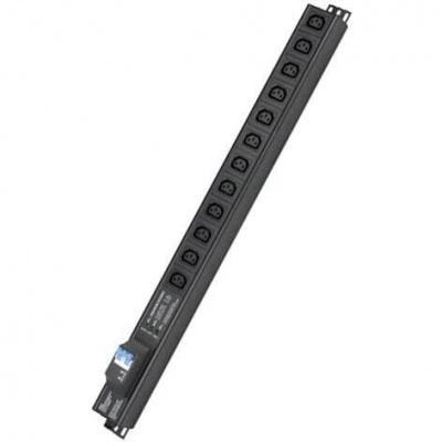 ДКС Блок распределения питания (PDU) 0U 10A с автоматом 2P и защитой, Вых:12 С13, Вх:С14 R5VIEC12CBOP DKC