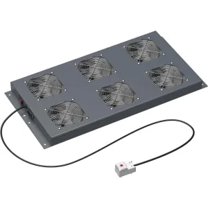 ДКС Потолочный модуль 6 вентиляторов с термостатом IT CQE шириной 800мм, RAL9005 R5VSIT8006FTB DKC ДКС Потолочный модуль 6 вентиляторов с термостатом IT CQE шириной 800мм, RAL9005 R5VSIT8006FTB DKC
