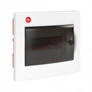 ДКС Щиток встраиваемый с дверцей 8 мод.,IP41, белый, с клеммным блоком 63А RB08B4TWD DKC