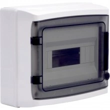 ДКС Щиток настенный с дверцей 12 мод.,IP65, серый, с клеммным блоком 63А RB12W6TGD DKC