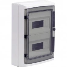 ДКС Щиток настенный с дверцей 24 мод.,IP65, серый, с клеммным блоком 63А RB24W6TGD DKC