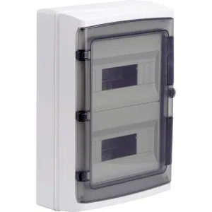 ДКС Щиток настенный с дверцей 24 мод.,IP65, серый, с клеммным блоком 63А RB24W6TGD DKC ДКС Щиток настенный с дверцей 24 мод.,IP65, серый, с клеммным блоком 63А RB24W6TGD DKC