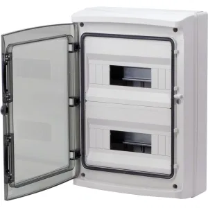 ДКС Щиток настенный с дверцей 24 мод.,IP65, серый, с клеммным блоком 63А RB24W6TGD DKC ДКС Щиток настенный с дверцей 24 мод.,IP65, серый, с клеммным блоком 63А RB24W6TGD DKC