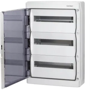 ДКС Щиток настенный с дверцей 54 мод.,IP65, серый, с клеммным блоком 63А RB54W6TGD DKC ДКС Щиток настенный с дверцей 54 мод.,IP65, серый, с клеммным блоком 63А RB54W6TGD DKC