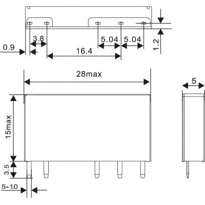ДКС Реле миниатюрное ультратонкое, 1CO, ком. ток 6А, AgSnO2, напряжение 24V DC RIS-24DC-1CO DKC ДКС Реле миниатюрное ультратонкое, 1CO, ком. ток 6А, AgSnO2, напряжение 24V DC RIS-24DC-1CO DKC