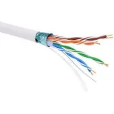 ДКС Информационный кабель экранированный F/UTP 4х2 CAT5E, LSZH, белый RN5EFULS3WH DKC
