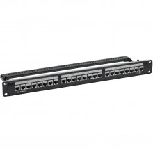 ДКС Патч-панель 19",1U,CAT5E, 24 модуля RJ45, экранированная RN5PPF24 DKC