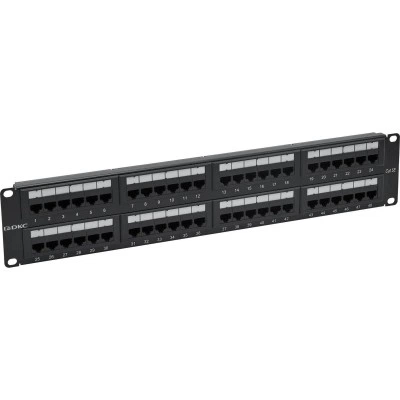 ДКС Патч-панель 19",2U,CAT5E, 48 портов RJ45, неэкранированная RN5PPU242 DKC