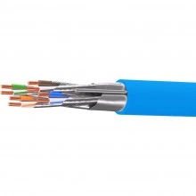 ДКС Кабель витая пара кат. 6А экранированный F/FTP, 4 пары, нг(А)-HF, цвет внешней оболочки синий, бухта 500 м RN6AFFK01BL DKC