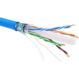 ДКС Информационный кабель экранированный  F/UTP 4х2 CAT6A, PVC, синий RN6AFUPV5BL DKC