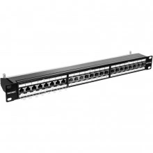 ДКС Патч-панель 19", 1U, CAT6A, 24 порта RJ45, экранированная RN6APPF241 DKC