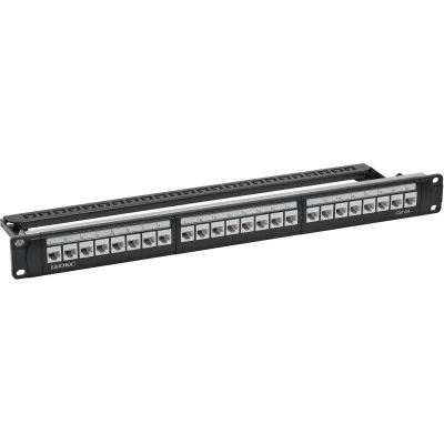 ДКС Патч-панель 19",1U,CAT6А, 24 модуля RJ45, неэкранированная RN6APPU24 DKC