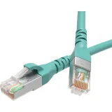 ДКС Патч-корд экранированный CAT6A S/FTP 4х2, LSZH, бирюзовый, 10.0 м RN6ASF4500AQ DKC