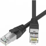 ДКС Патч-корд экранированный SLIM CAT6A S/FTP 4х2, 28 AWG, LSZH, чёрный, 0,2м RN6ASF4502BK-28 DKC