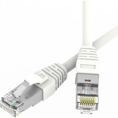 ДКС Патч-корд экранированный SLIM CAT6A S/FTP 4х2, 28 AWG, LSZH, белый, 0,2м RN6ASF4502WH-28 DKC