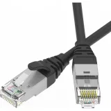 ДКС Патч-корд экранированный Ultra SLIM CAT6A S/FTP 4х2, 30 AWG, LSZH, чёрный, 0,5м RN6ASF4505BK-30 DKC