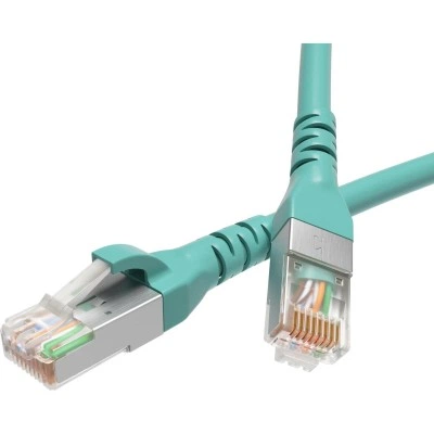 ДКС Патч-корд экранированный CAT6A S/FTP 4х2, LSZH, бирюзовый, 5.0 м RN6ASF4550AQ DKC