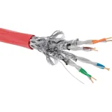 ДКС Кабель CAT 6A, S/FTP, нг(А)-FRHF, бухта 500м, красный RN6ASFA04RD DKC