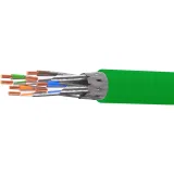 ДКС Кабель витая пара кат. 6А экранированный S/FTP, 4 пары, нг(А)-HF, цвет внешней оболочки зелёный, бухта 500 м RN6ASFK01GR DKC