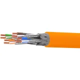 ДКС Кабель витая пара кат. 6А экранированный S/FTP, 4 пары, нг(А)-HF, цвет внешней оболочки оранжевый, бухта 500 м RN6ASFK01OR DKC