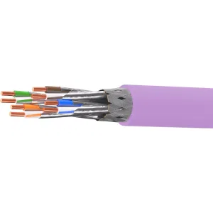ДКС Кабель витая пара кат. 6А экранированный S/FTP, 4 пары, нг(А)-HF, цвет внешней оболочки фиолетовый, бухта 500 м RN6ASFK01VT DKC ДКС Кабель витая пара кат. 6А экранированный S/FTP, 4 пары, нг(А)-HF, цвет внешней оболочки фиолетовый, бухта 500 м RN6ASFK01VT DKC