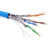 ДКС Информационный кабель экранированный U/FTP 4х2 CAT6A, LSZH, синий RN6AUFLS5BL DKC