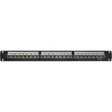 ДКС Патч-панель модульная 19", 1U, CAT6, 24 порта RJ45, экранированная RN6PPF24 DKC
