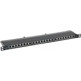 ДКС Патч-панель 19", 0.5 U,CAT6, 24 порта RJ45, экранированная RN6PPF2405 DKC