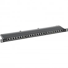 ДКС Патч-панель 19", 0.5 U,CAT6, 24 порта RJ45, экранированная RN6PPF2405 DKC