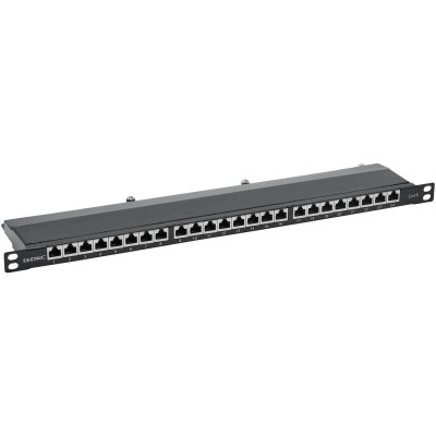 ДКС Патч-панель 19", 0.5 U,CAT6, 24 порта RJ45, экранированная RN6PPF2405 DKC