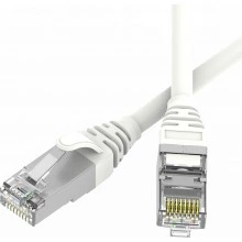 ДКС Патч-корд экранированный SLIM CAT6 S/FTP 4х2, 28 AWG, LSZH, белый, 0,2м RN6SF4502WH-28 DKC