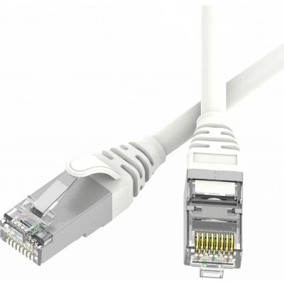 ДКС Патч-корд экранированный SLIM CAT6 S/FTP 4х2, 28 AWG, LSZH, белый, 1м RN6SF4510WH-28 DKC