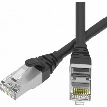 ДКС Патч-корд экранированный SLIM CAT6 U/FTP 4х2, 28 AWG, LSZH, чёрный, 0,2м RN6UF4502BK-28 DKC