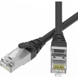 ДКС Патч-корд экранированный SLIM CAT6 U/FTP 4х2, 28 AWG, LSZH, чёрный, 0,3м RN6UF4503BK-28 DKC