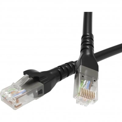 ДКС Патч-корд неэкранированный CAT6 U/UTP 4х2, LSZH, черный, 0.5м RN6UU4505BK DKC
