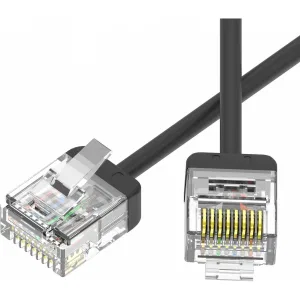 ДКС Патч-корд неэкранированный Ultra SLIM CAT6 U/UTP 4х2, 32 AWG, LSZH, чёрный, 2,1м RN6UU4521BK-32 DKC ДКС Патч-корд неэкранированный Ultra SLIM CAT6 U/UTP 4х2, 32 AWG, LSZH, чёрный, 2,1м RN6UU4521BK-32 DKC