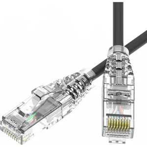 ДКС Патч-корд неэкранированный SLIM CAT6 U/UTP 4х2, 28 AWG, LSZH, чёрный, 3м RN6UU4530BK-28 DKC ДКС Патч-корд неэкранированный SLIM CAT6 U/UTP 4х2, 28 AWG, LSZH, чёрный, 3м RN6UU4530BK-28 DKC