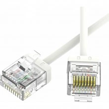 ДКС Патч-корд неэкранированный Ultra SLIM CAT6 U/UTP 4х2, 32 AWG, LSZH, белый, 3м RN6UU4530WH-32 DKC