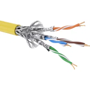 ДКС Кабель витая пара кат. 7 экранированный, F/FTP, 4 пары, нг(А)-LSLTx, цвет внешней оболочки желтый, катушка 500 м RN7FFK03YL DKC ДКС Кабель витая пара кат. 7 экранированный, F/FTP, 4 пары, нг(А)-LSLTx, цвет внешней оболочки желтый, катушка 500 м RN7FFK03YL DKC