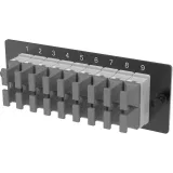 ДКС Адаптерная планка 18xMTP(12) адаптеров (allign key) (цвет адаптеров - серый), OM4, 1 HU RNAP18M1U4 DKC