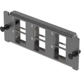 ДКС Адаптерная планка 6xRJ45 типа keystone, неэкранированная, 1HU, черная RNAP6KN DKC