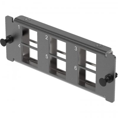 ДКС Адаптерная планка 6xRJ45 типа keystone, неэкранированная, 1HU, черная RNAP6KN DKC