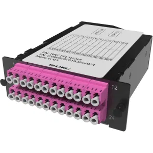 ДКС Претерминированная кассета 24ОВ 50/125 OM4, 2xMTP(12)f/12xLC Duplex, 1 HU RNCTFL1U244 DKC ДКС Претерминированная кассета 24ОВ 50/125 OM4, 2xMTP(12)f/12xLC Duplex, 1 HU RNCTFL1U244 DKC