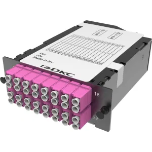 ДКС Претерминированная кассета 32 ОВ, OM4, 2xMTP(16)f/16xLC Duplex, 1 HU RNCTFL1U324 DKC ДКС Претерминированная кассета 32 ОВ, OM4, 2xMTP(16)f/16xLC Duplex, 1 HU RNCTFL1U324 DKC