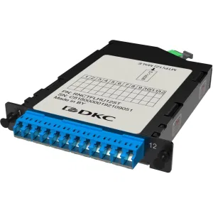 ДКС Претерминированная кассета 12ОВ 09/125 OS2, 1xMTP(12)f/6xLC-UPC Duplex (с интегрированными шторками), 1/2 HU RNCTFLHU12ST DKC ДКС Претерминированная кассета 12ОВ 09/125 OS2, 1xMTP(12)f/6xLC-UPC Duplex (с интегрированными шторками), 1/2 HU RNCTFLHU12ST DKC
