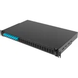ДКС Оптическая полка выдвижная 1U с адатерами 8 х duplex LC ОМ3 в комплекте с лицевой панелью, пигтейлами, сплайс-кассет(ой/ами) и гильзами КДЗС RNFP53DLCU8 DKC